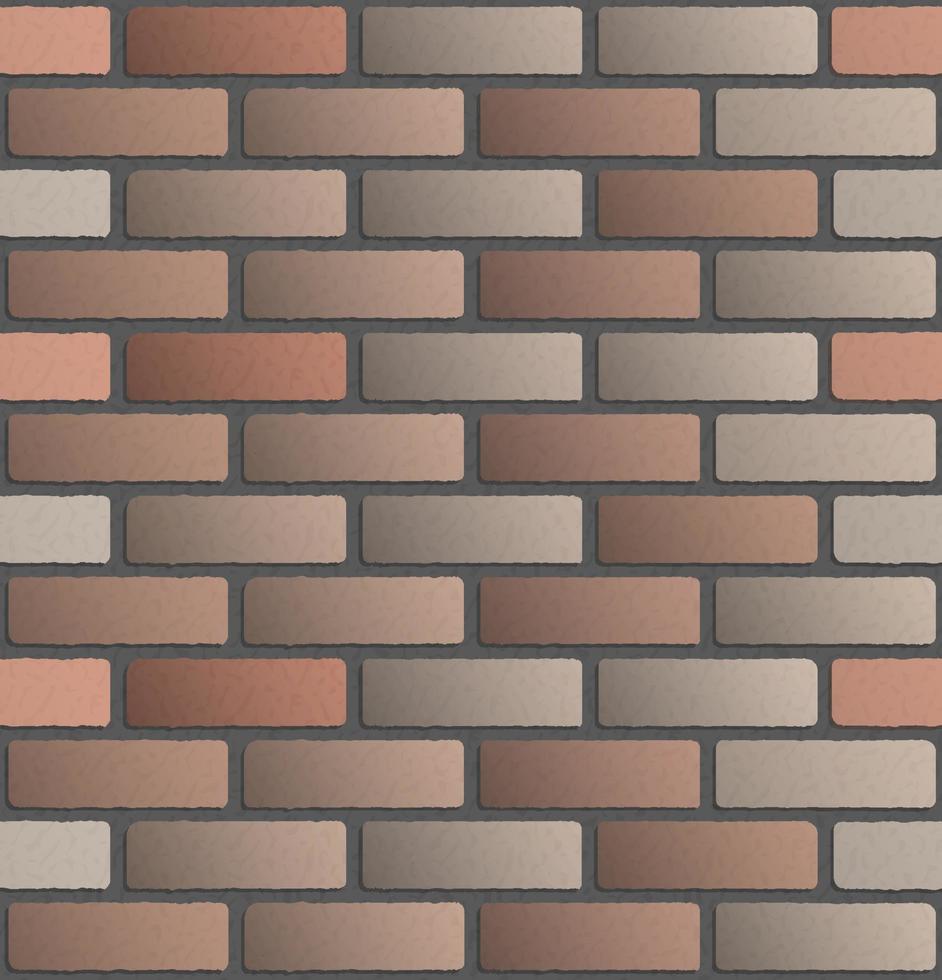 Brick wall seamless pattern. Brickwork. Construction background. Vector