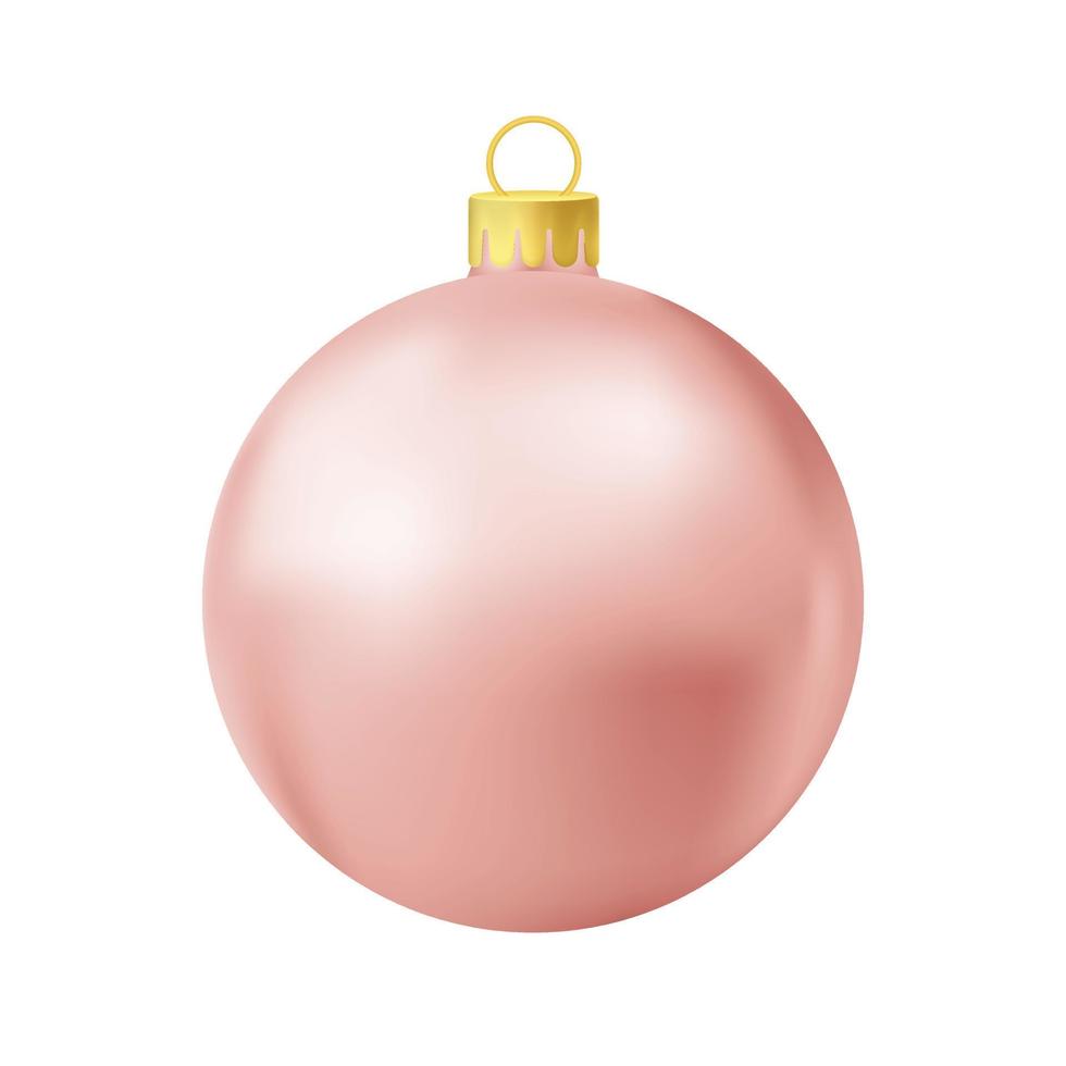 Beige Christmas tree ball vector