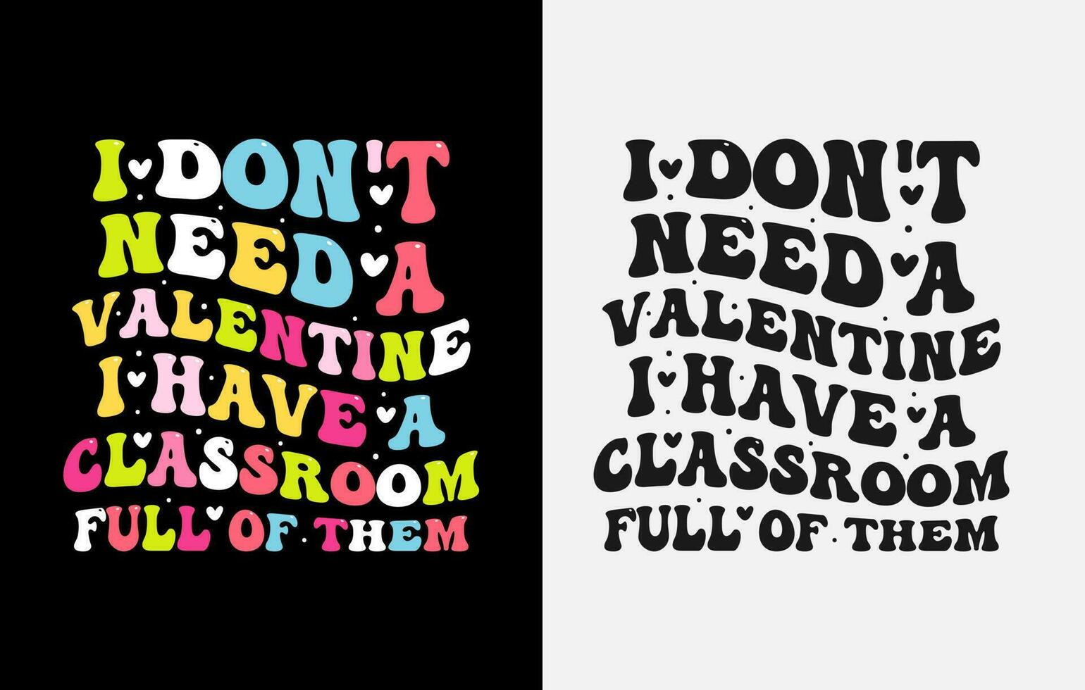 diseño de camisetas de San Valentín, camisetas de tipografía de San Valentín, camiseta de San Valentín para colorear vector