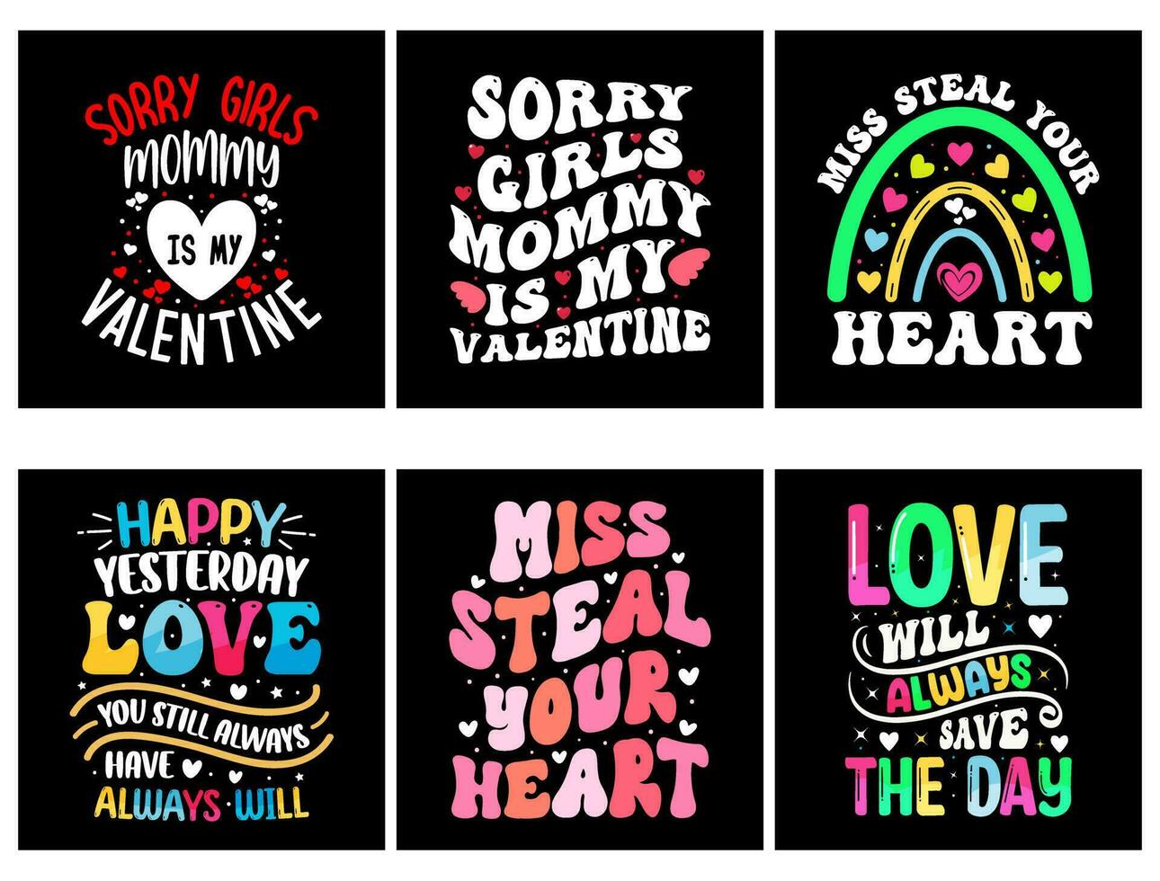 Valentines day T Shirt Design bundle free, set of valentine t shirt, coloring valentine t shirt vector