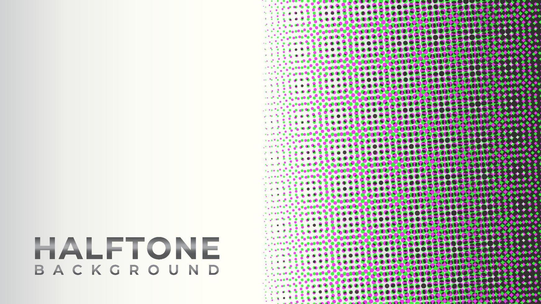 Monochrome Halftone Background Design Template with Editable Text Style vector