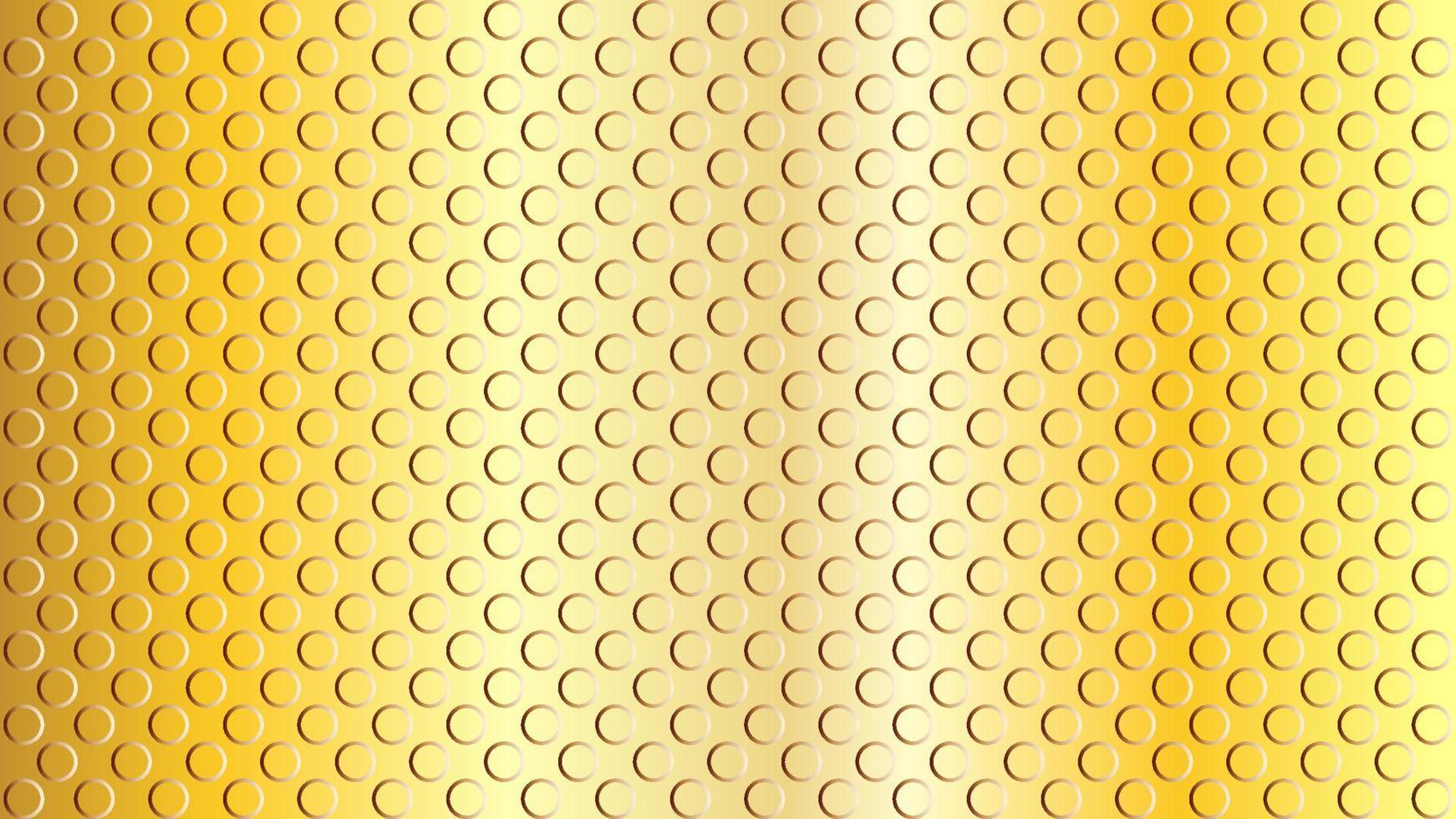 Flat Embossed Gold Dot Texture. Abstract Background Design Template. Realistic Rendition. Golf Ball Seamless Pattern. vector