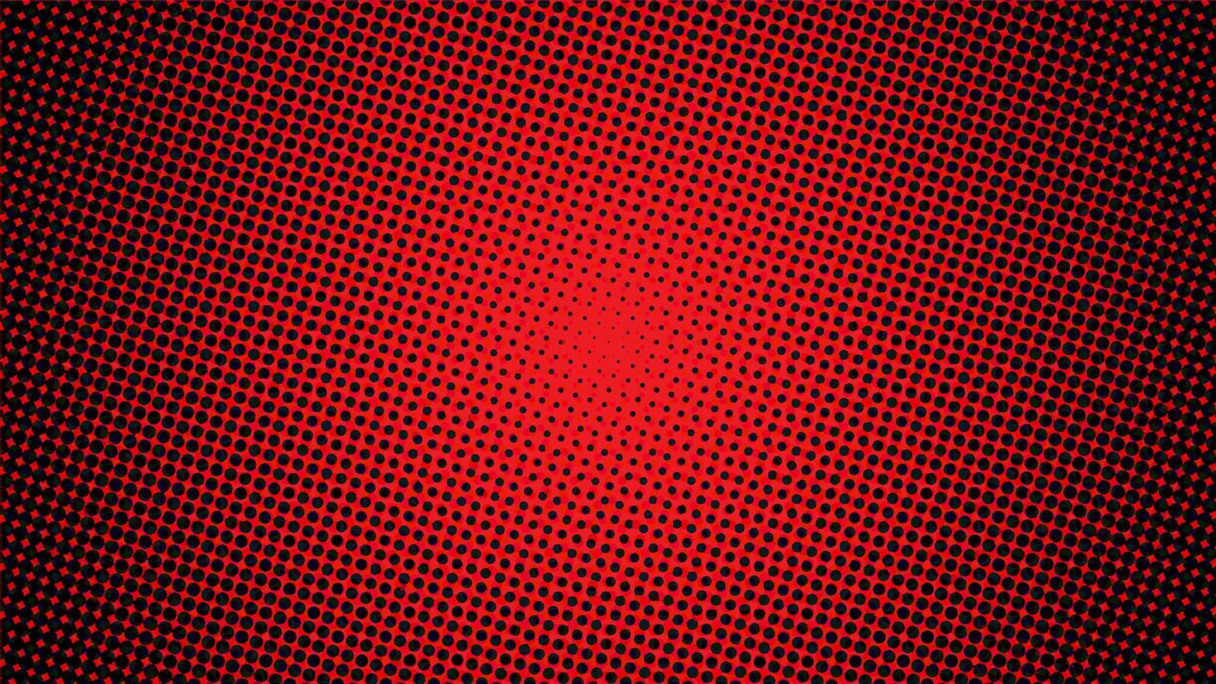 plantilla de diseño de fondo de semitono rojo, arte pop, patrón de puntos abstractos vector