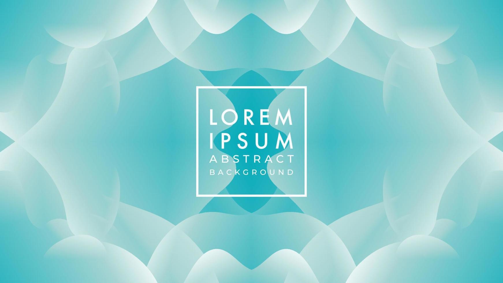 Soft and calm neurographic pattern illustration. Turquoise, white blue green color gradient. Abstract background design template. vector
