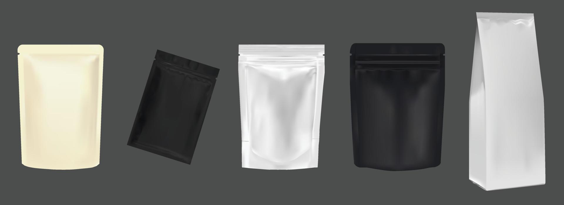 Stand up pouch packaging vector