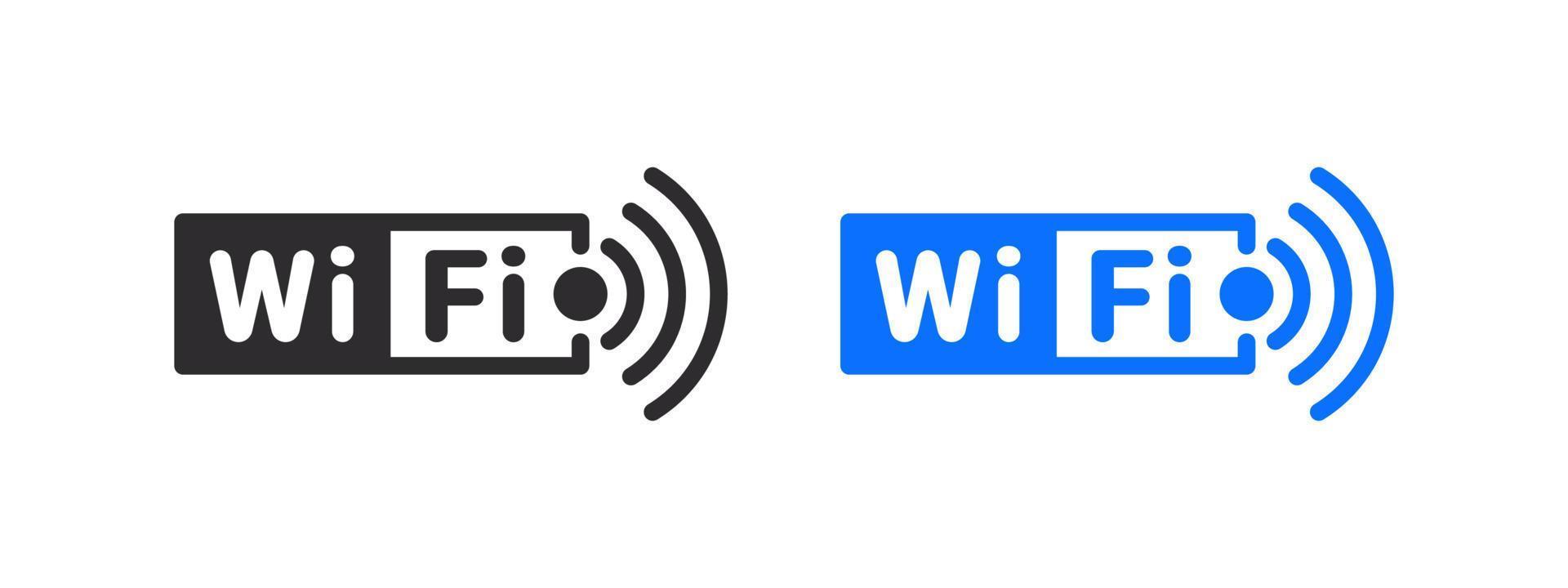 Wifi icons. Wireless and wifi signs. Wireless internet signal logo concept. Vector icons