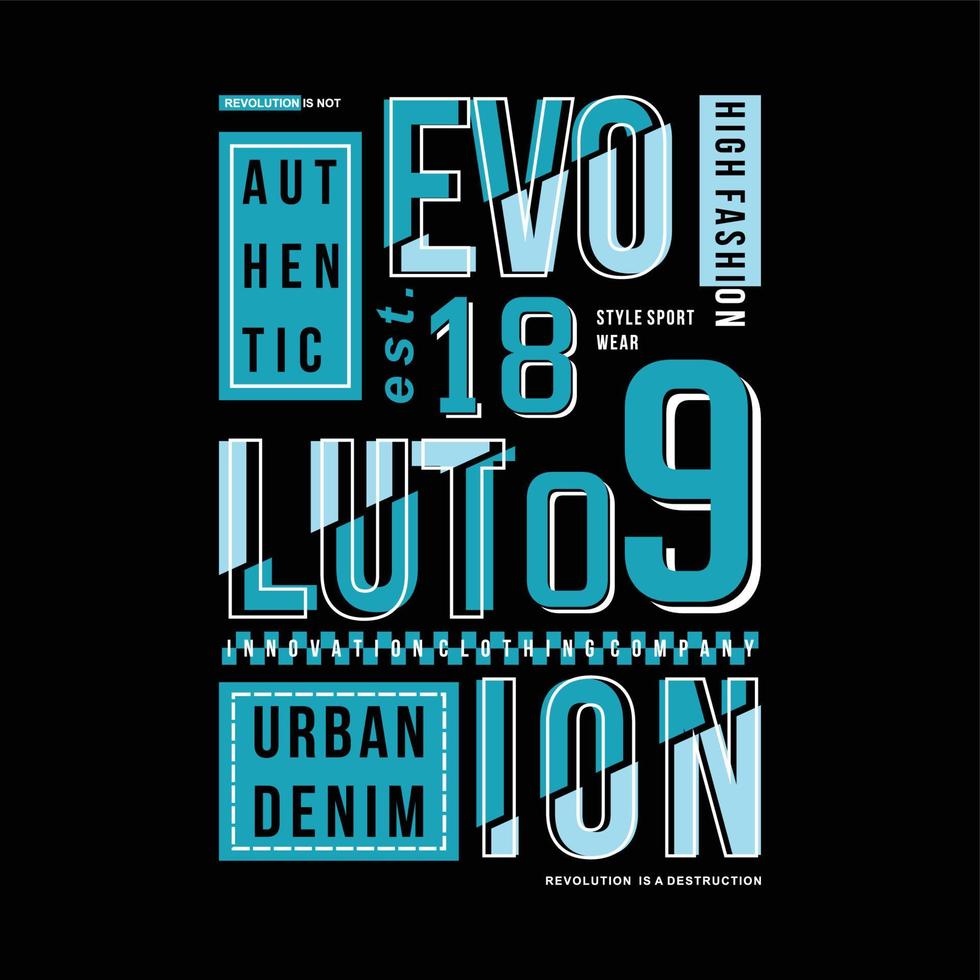 evolution graphic typography vector, illustration, for print t shirt, cool modern style vector