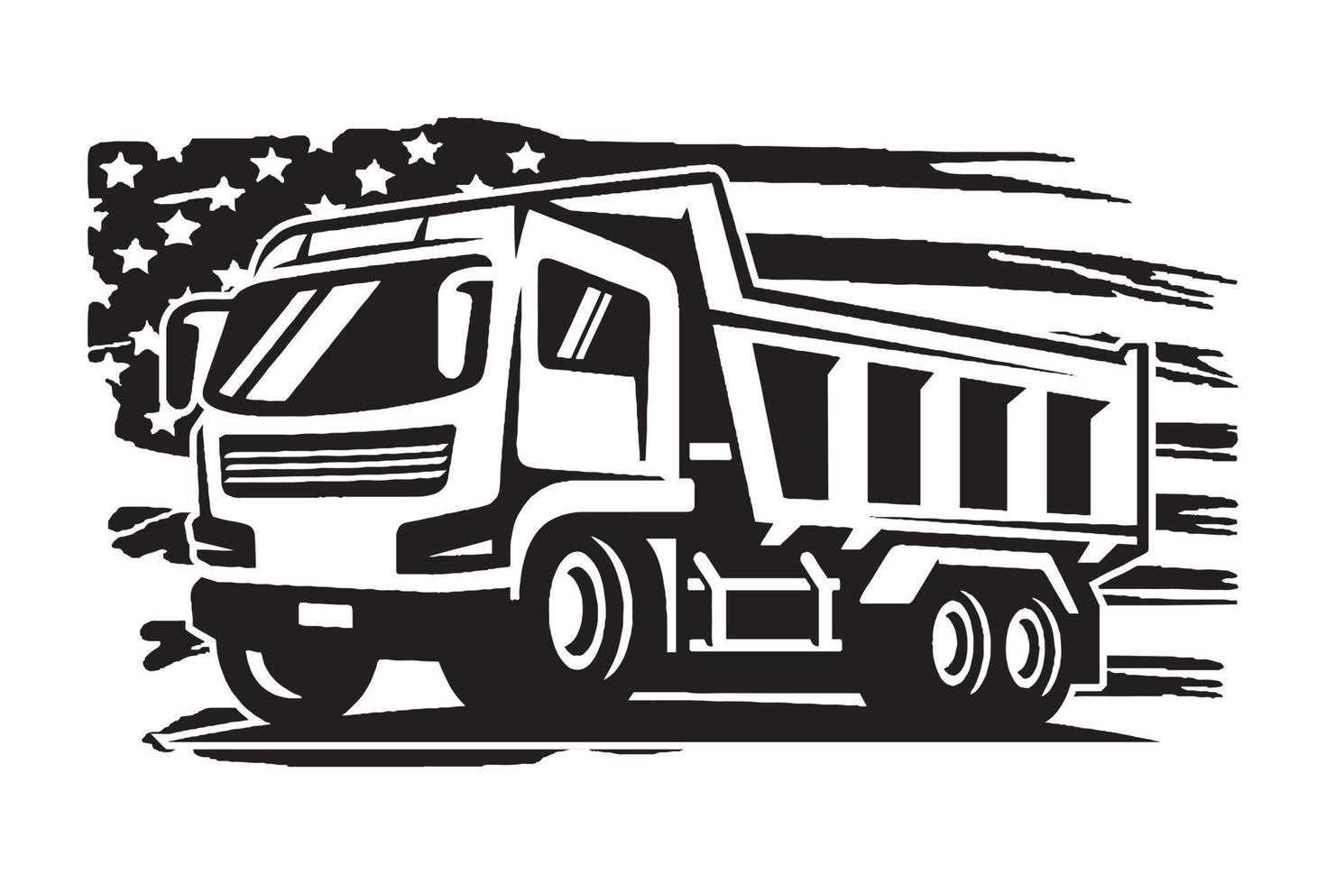 Dump Truck Design vector