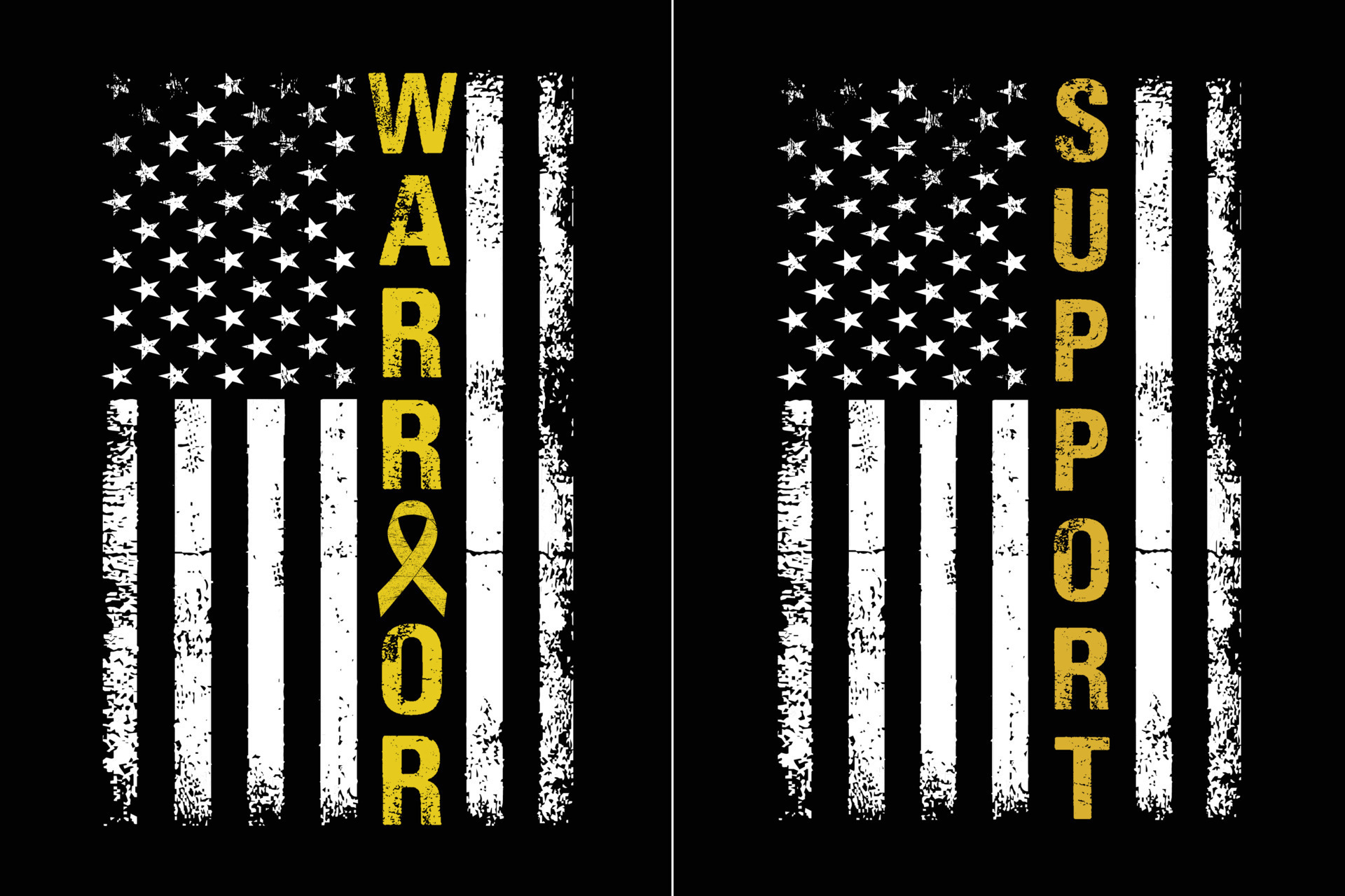 Childhood Cancer Awareness With USA Flag 17182347 Vector Art at Vecteezy