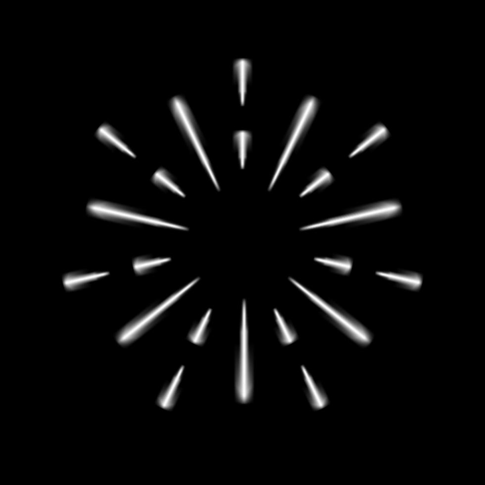 Holiday Firework on night background. Festive, anniversary and celebration Bright Salute. Vector illustration.