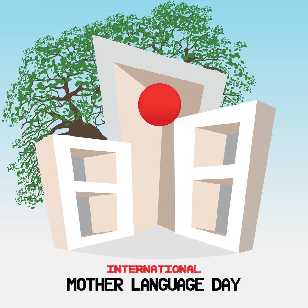 21st February international mother language day social media post design vector