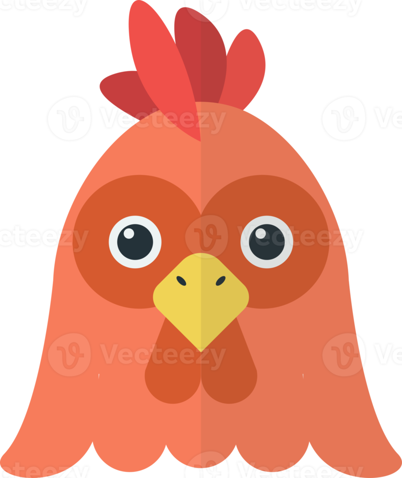 chicken illustration in minimal style png
