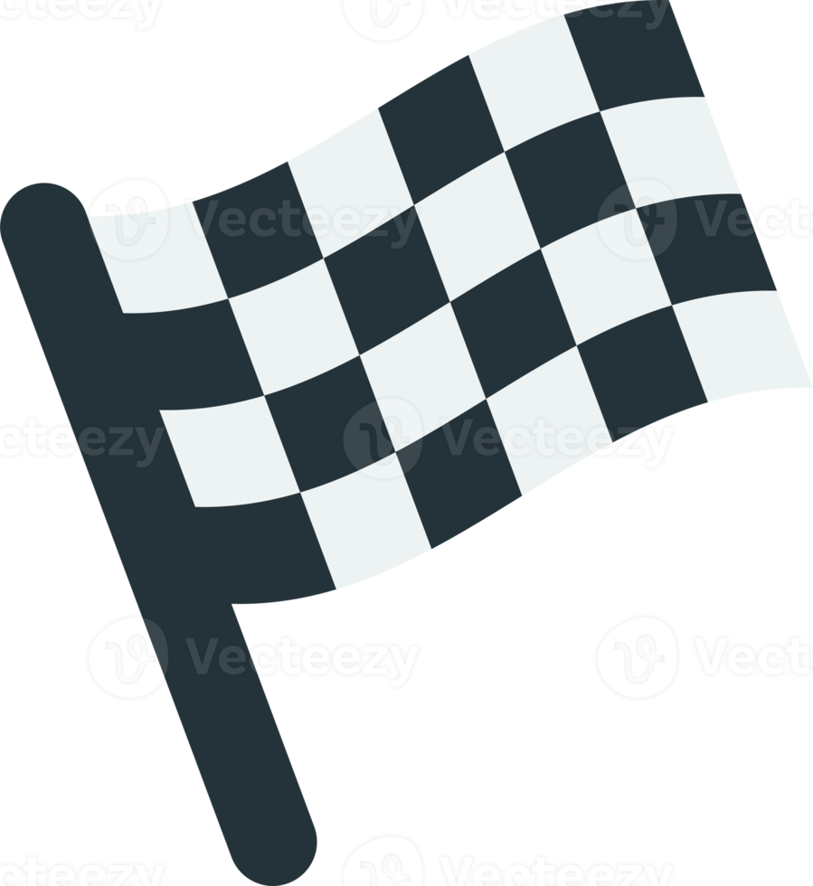 racing flags illustration in minimal style png