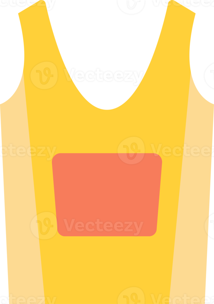 illustration de gilet de sport dans un style minimal png