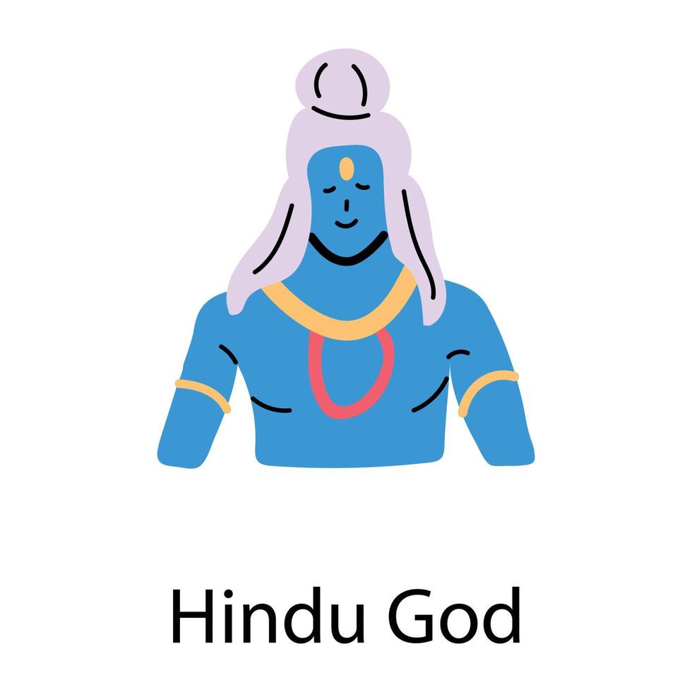 Trendy Hindu God vector