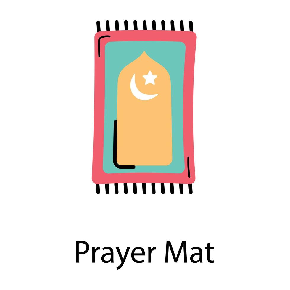 Trendy Prayer Mat vector