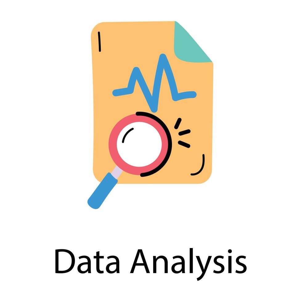 Trendy Data Analysis vector
