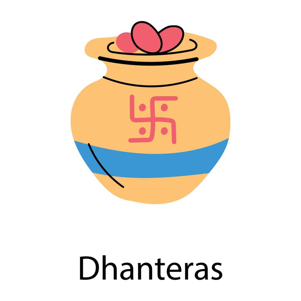 Trendy Dhanteras Concepts vector