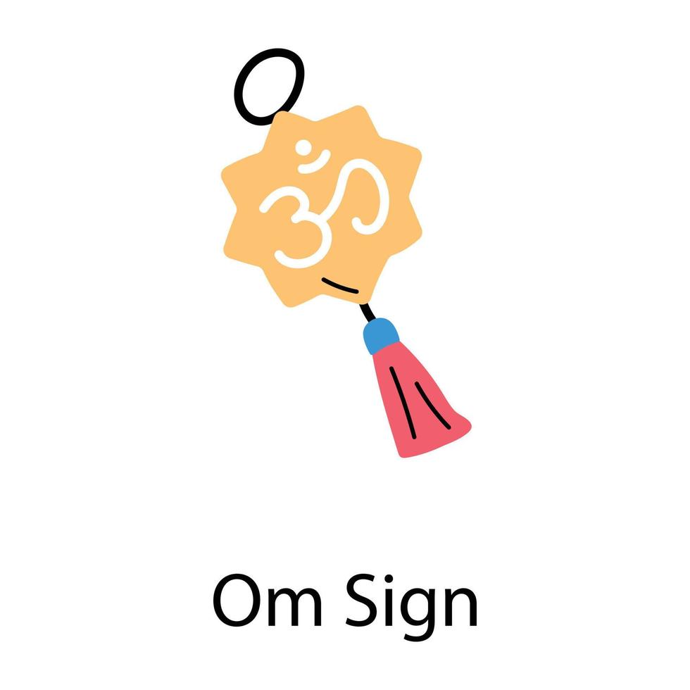 Trendy Om Sign vector