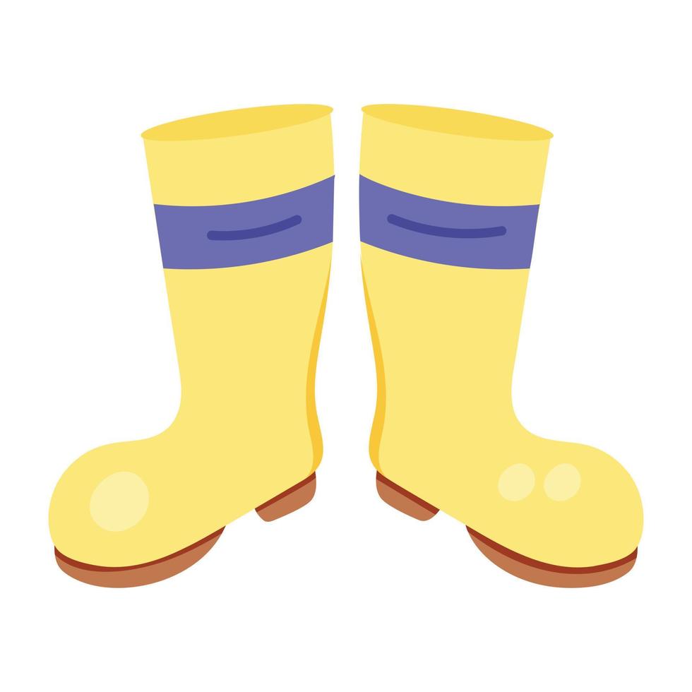 Trendy Farmer Boots vector