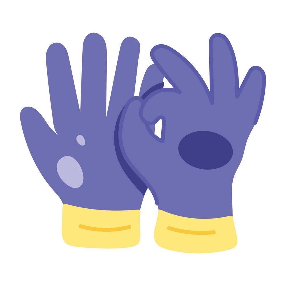 Trendy Farm Gloves vector