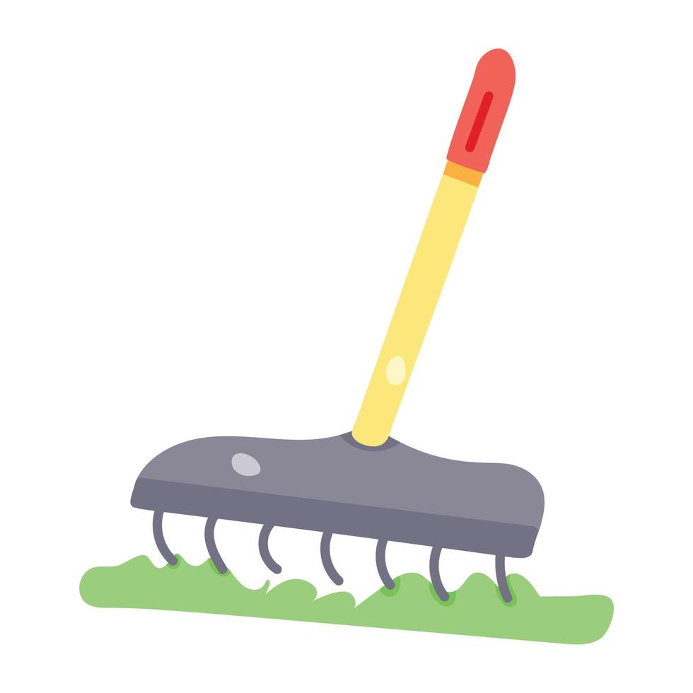 Trendy Garden Rake vector