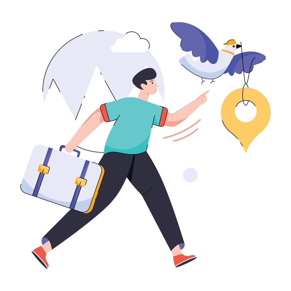 Trendy Travel Location vector