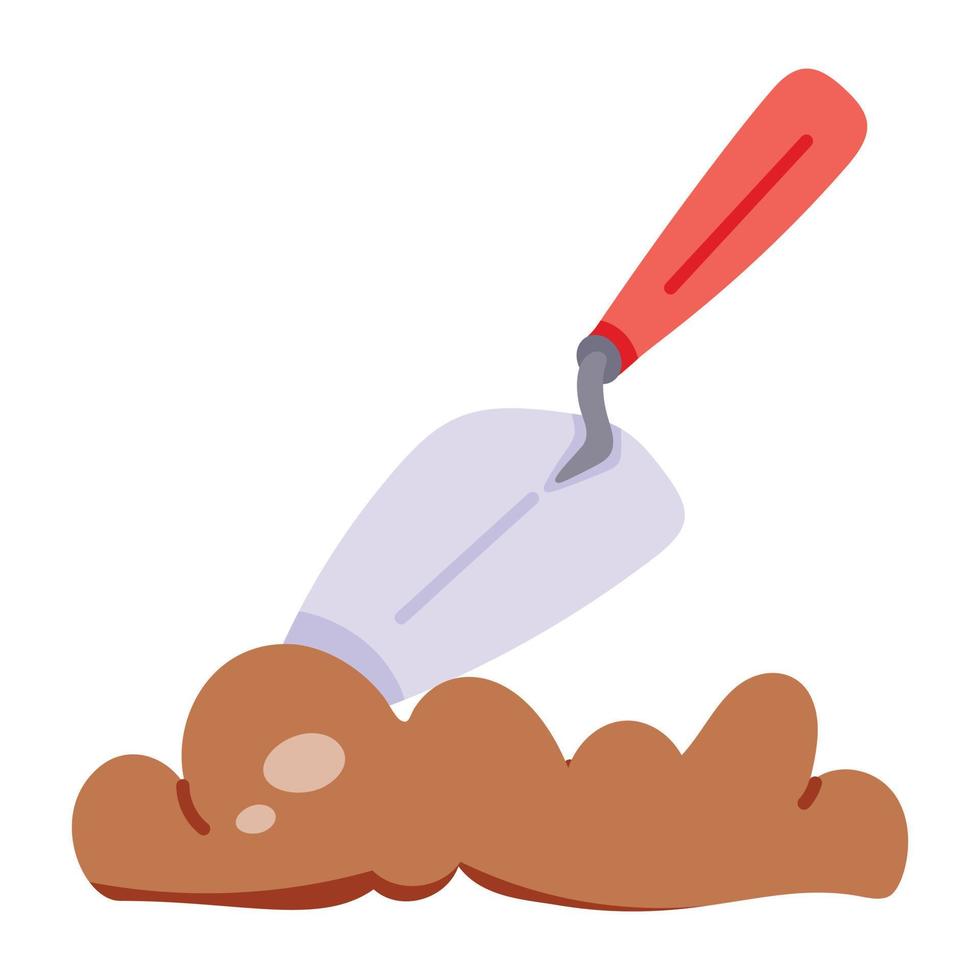 Trendy Digging Trowel vector