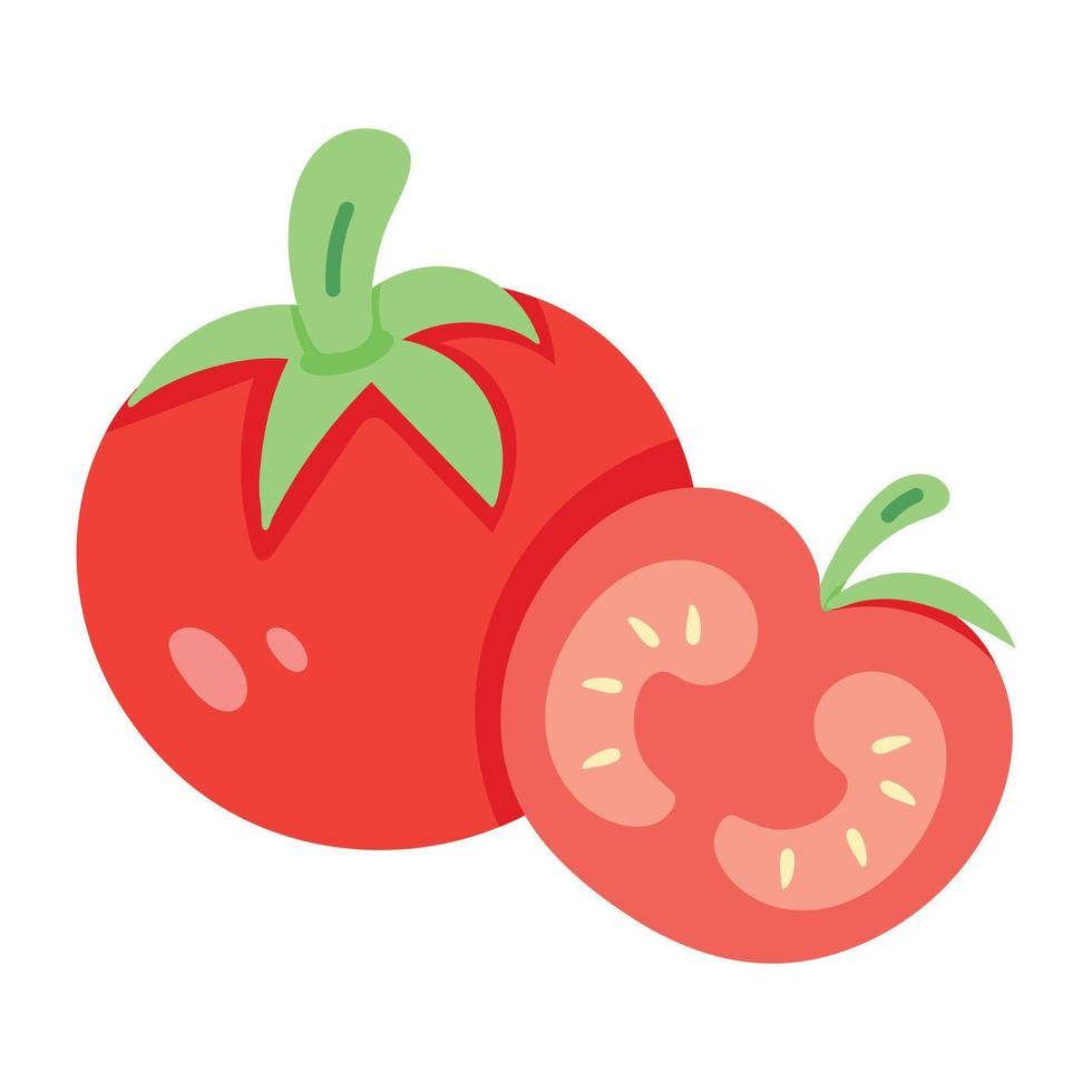 Trendy Tomato Concepts vector