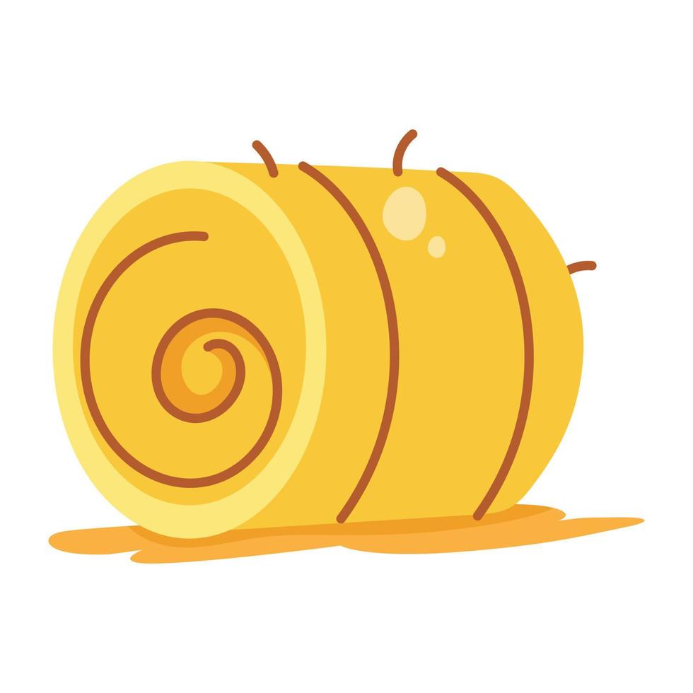 Trendy Hay Roll vector