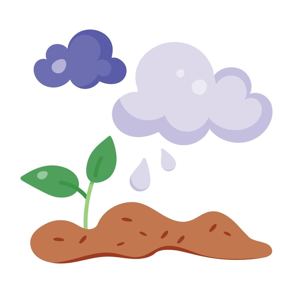 Trendy Rainfall Concepts vector