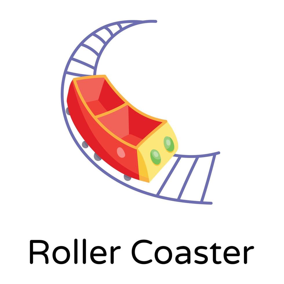 Trendy Roller Coaster vector