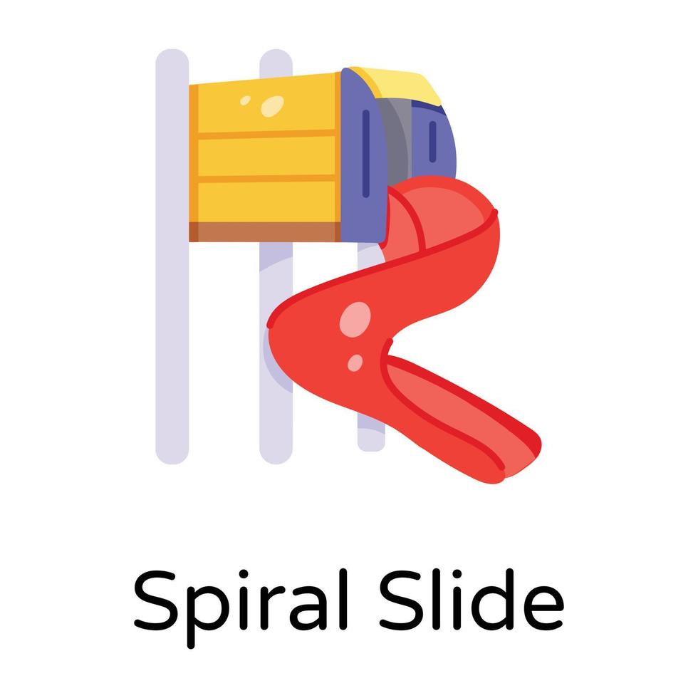 Trendy Spiral Slide vector
