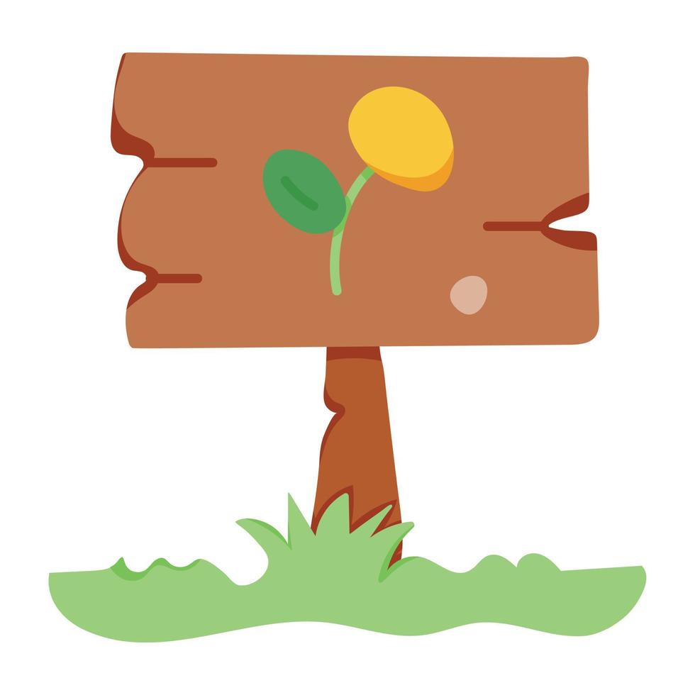 Trendy Farm Board vector