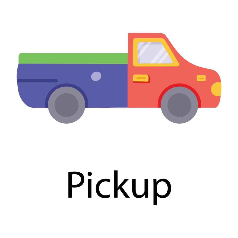 Trendy Pickup Concepts vector