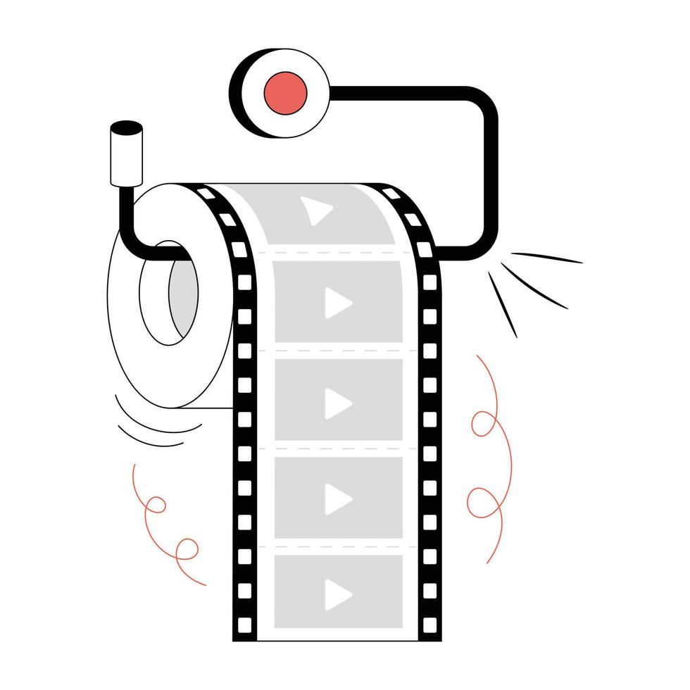 Trendy Video Reel vector