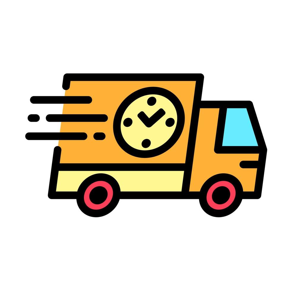 Delivery, Shipping, shipment, logistic icon. truck, package box vector