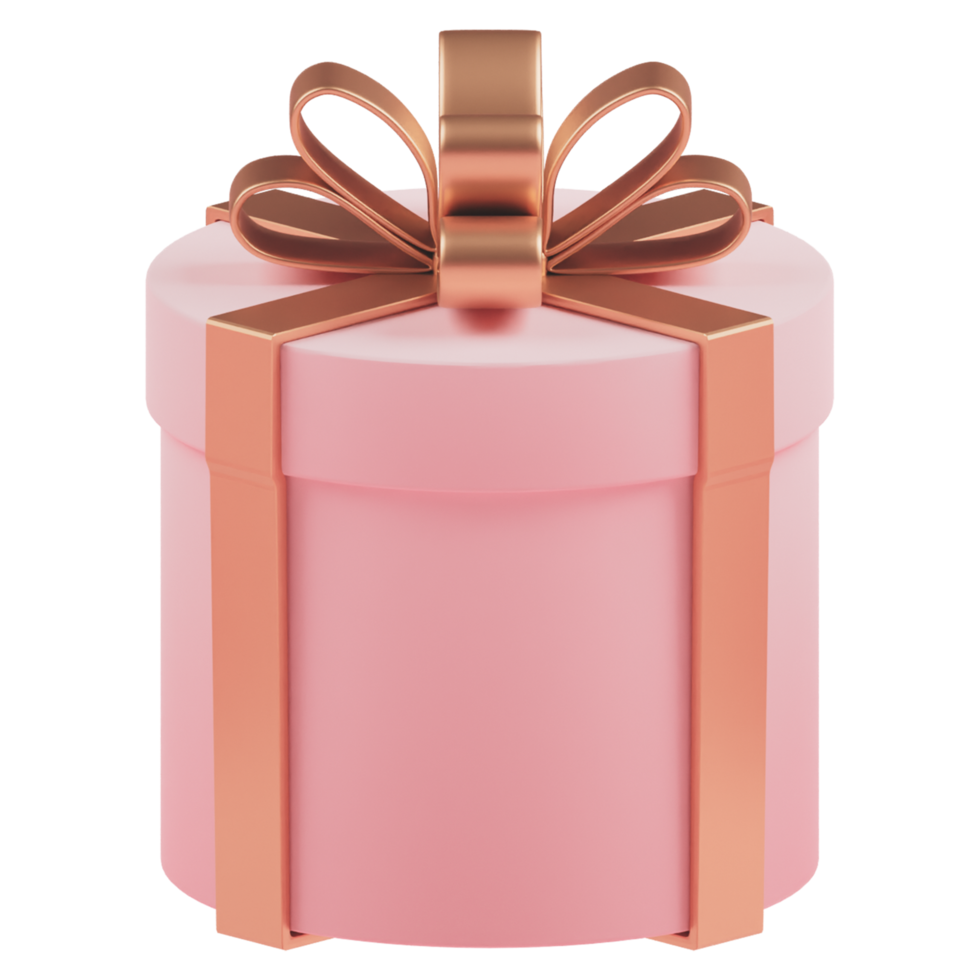 rosa pastellfarbene Geschenkbox png