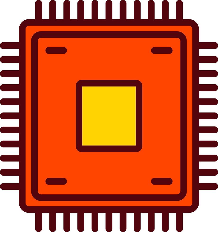 icono de vector de chip
