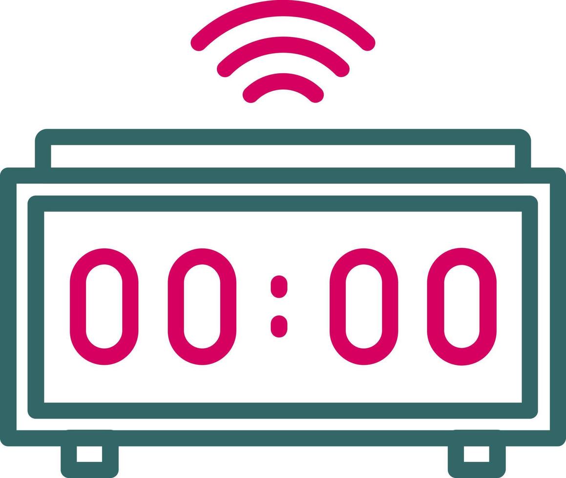 Digital Clock Vector Icon