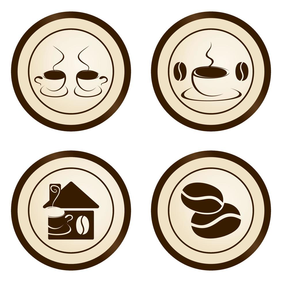 Cup of coffee a sign for design. A vector illustration