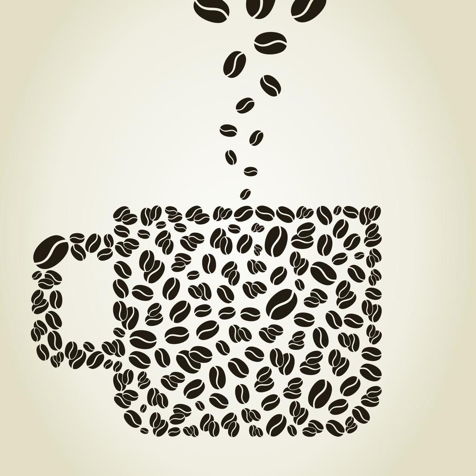 Cup of coffee a sign for design. A vector illustration