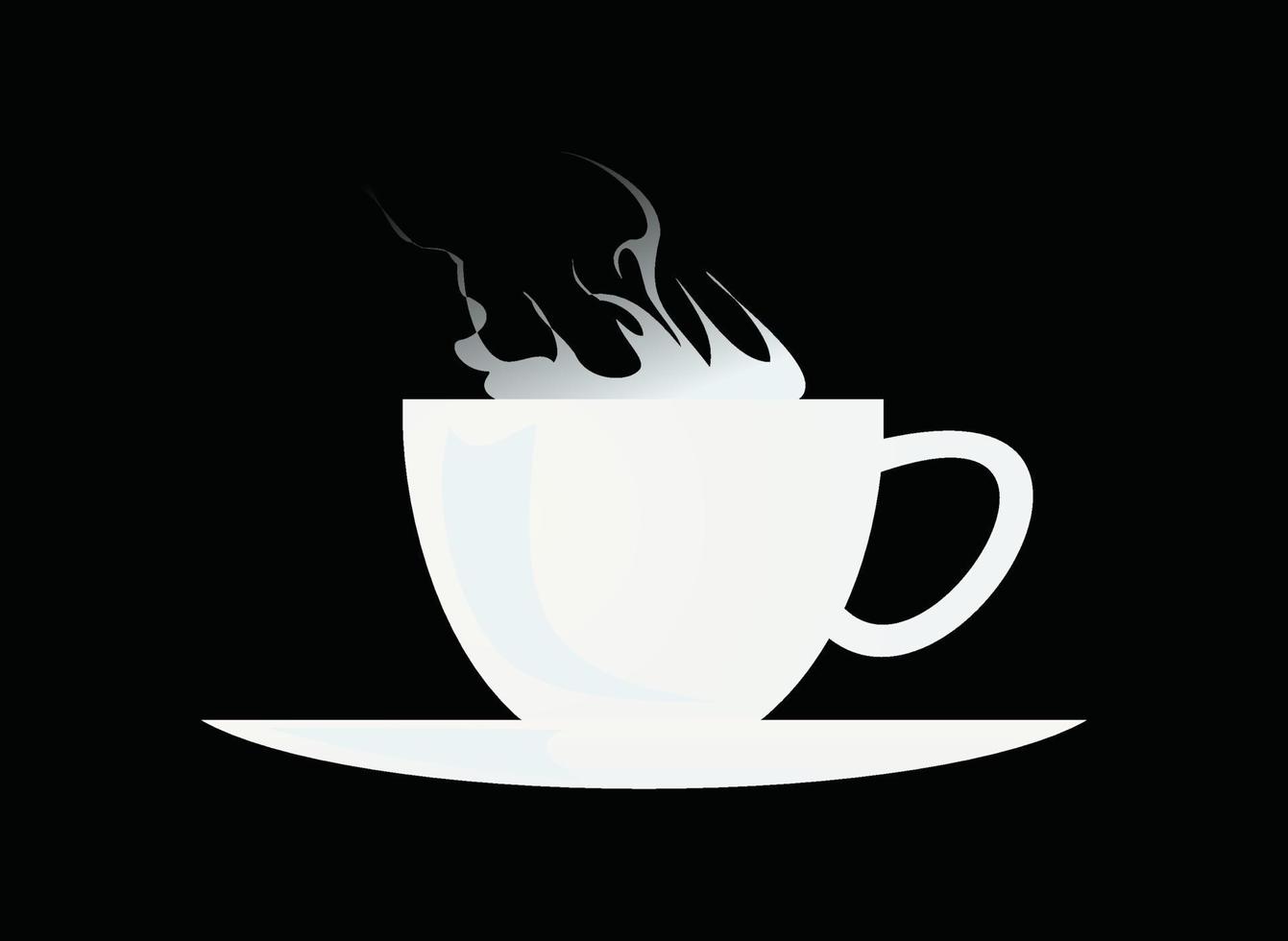 taza de café una señal de diseño. una ilustración vectorial vector