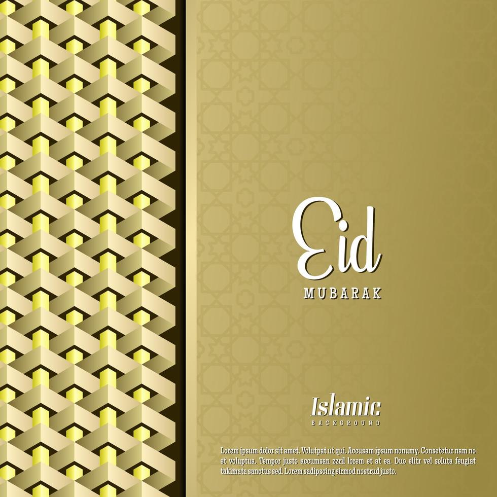 fondo de diseño de tarjeta de saludo islámico ramadan kareem con adorno moderno vector