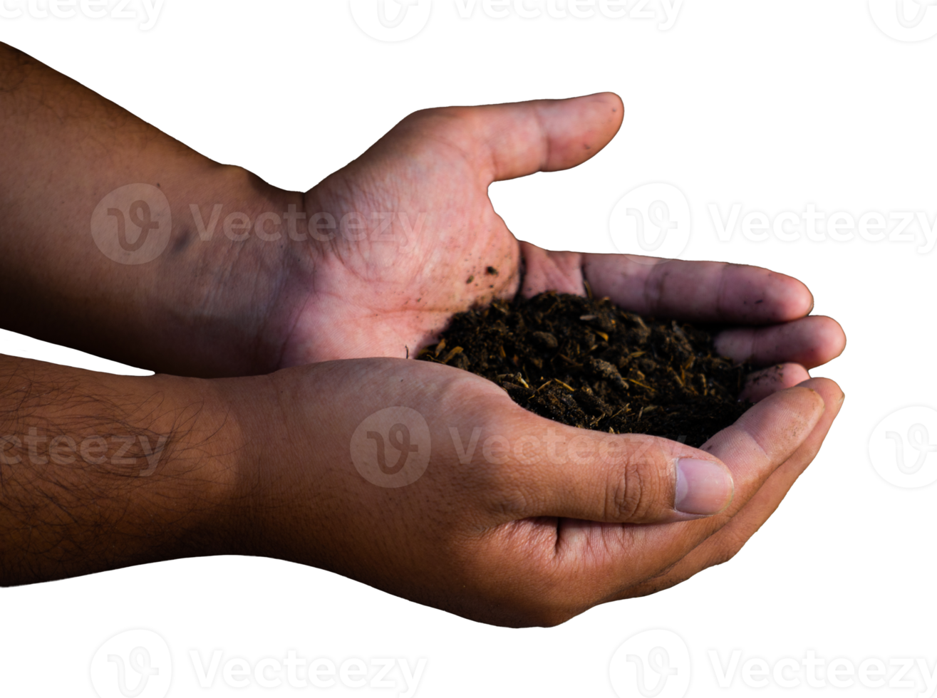 handful of soil for gardening png