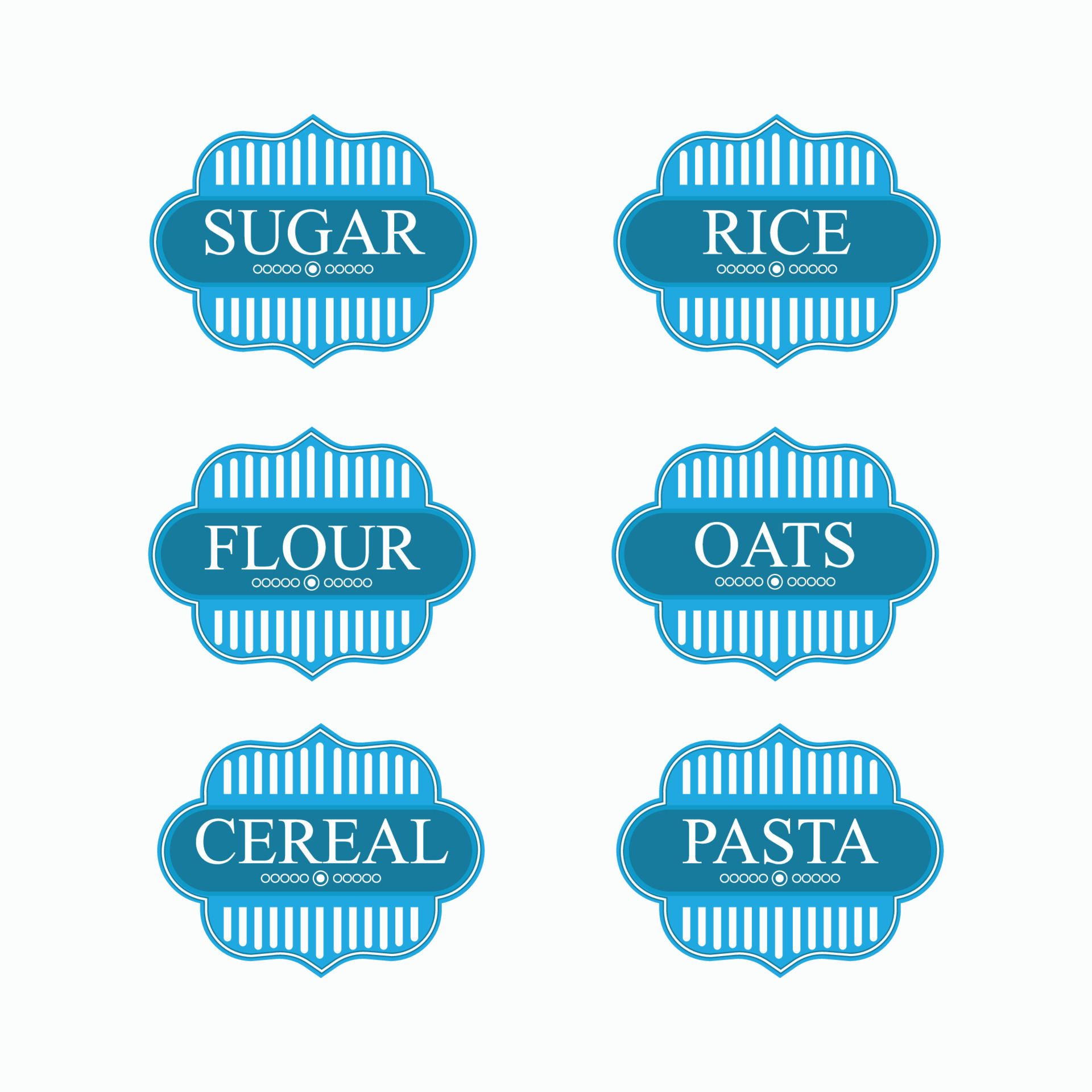 Free Printable, Editable Pantry Labels