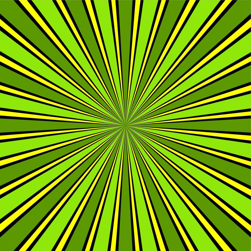 Green burst comic background vector