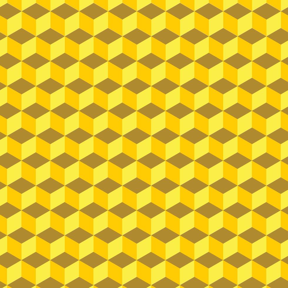 isometric Quebe hexagon repeated background honeycomb pattern vector