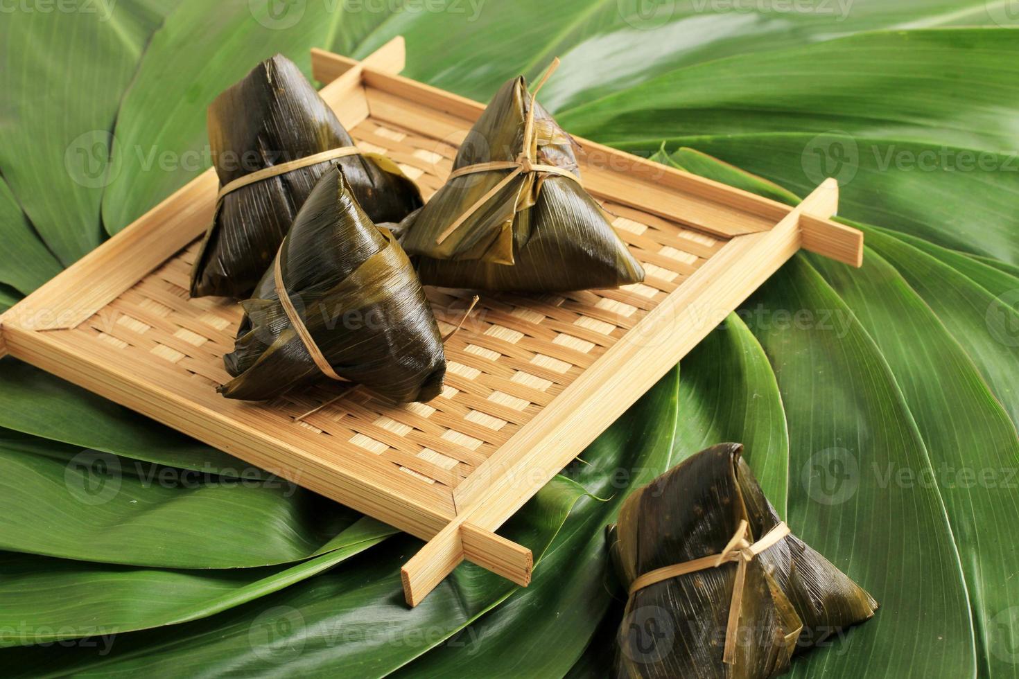 Bacang or Zongzhi, Chinese Rice Dumpling for Dragon Boat Festival photo