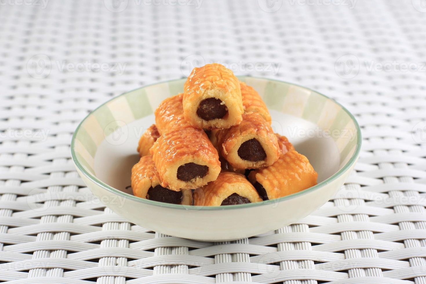 Close Up Nastar Gulung, Special Rolled Pineapple Tart photo